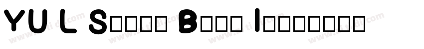 YU L Swiss Bold Ital字体转换